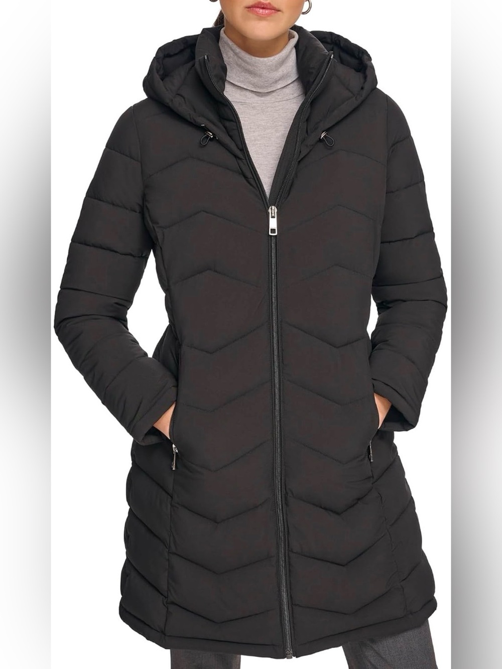 Calvin Klein Black Down Puffer Coat